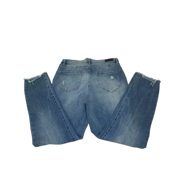 Nicole Miller New York - Women’s High-Rise Distressed Ankle Jeans - Size 8 - Picture 8 of 9